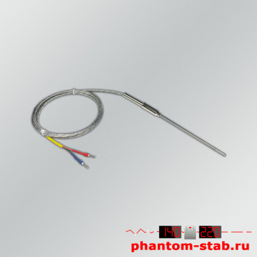 Датчик температуры тип "К" от 0 до +1100°C, 3/100 мм